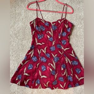 Vintage 90’s R-Wear Tulip Spaghetti Strap Dress W… - image 1